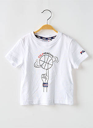 T-shirt col rond blanc FILA enfant