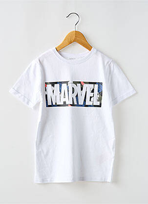 T-shirt col rond blanc NAME IT garçon