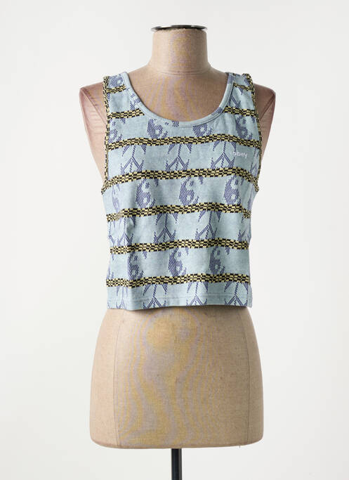 Débardeur bleu OBEY pour femme