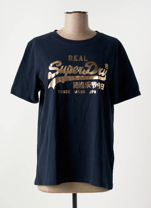 T-shirt bleu SUPERDRY pour femme