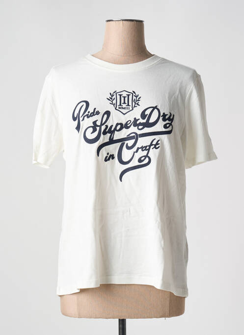 T-shirt beige SUPERDRY pour femme