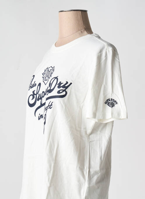 T-shirt beige SUPERDRY pour femme