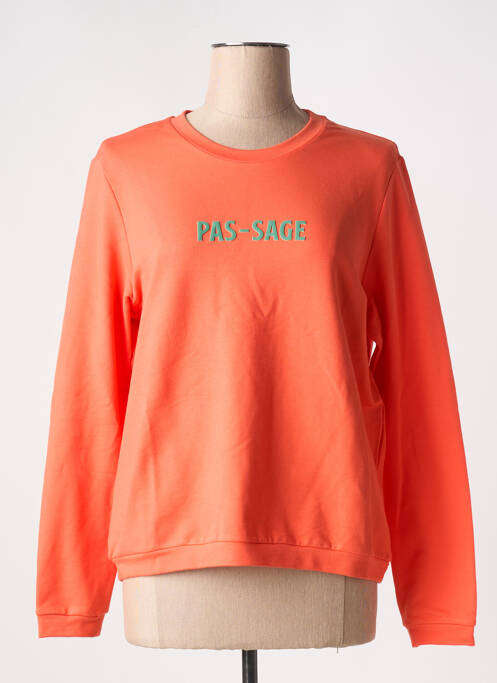 Sweat-shirt orange I.CODE (By IKKS) pour femme
