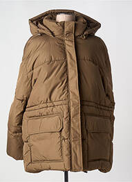 Doudoune col col montant marron NA-KD femme