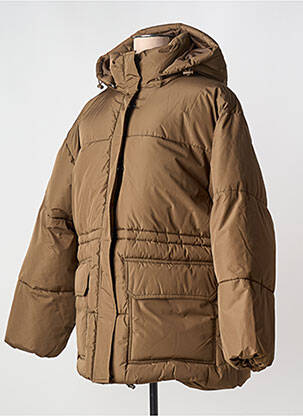 Doudoune col col montant marron NA-KD femme