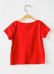 T-shirt rouge PETIT BATEAU pour fille seconde vue