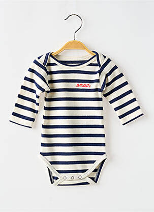 Body lingerie col rond bleu MAISON LABICHE enfant