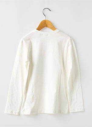 T-shirt col rond blanc IKKS JUNIOR garcon