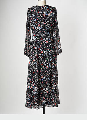 Robe longue col v noir I.CODE (By IKKS) femme