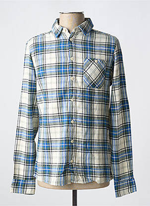 Chemise manches longues bleu BLEND homme
