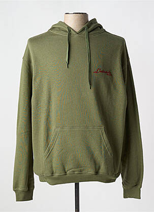 Sweat-shirt à capuche col rond vert MAISON LABICHE homme