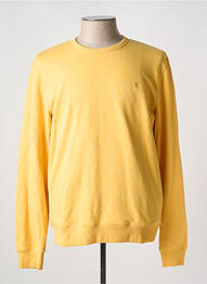 Sweat-shirt col rond jaune FARAH homme