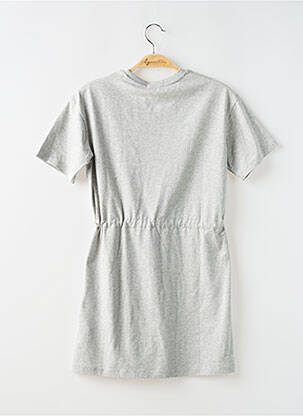 Robe courte col rond gris CALVIN KLEIN fille