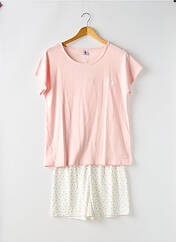Pyjama rose PETIT BATEAU pour fille seconde vue