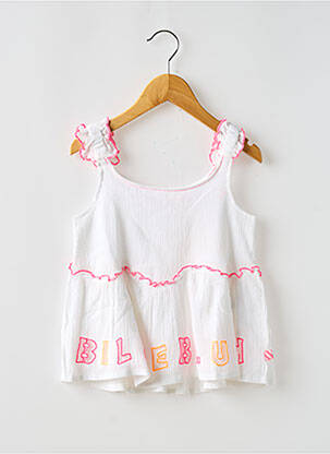Top col carré blanc BILLIEBLUSH fille