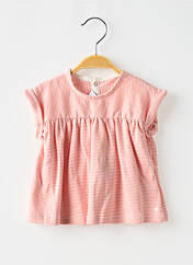 Top rose PETIT BATEAU pour fille seconde vue