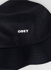 Chapeau noir OBEY pour homme seconde vue