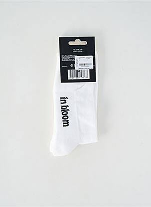 Chaussettes blanc WASTED PARIS homme