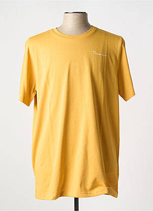 T-shirt col rond marron KNOWLEDGE COTTON APPAREL homme