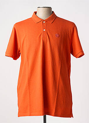 Polo orange KNOWLEDGE COTTON APPAREL homme