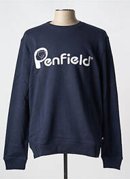 Sweat-shirt col rond bleu PENFIELD homme