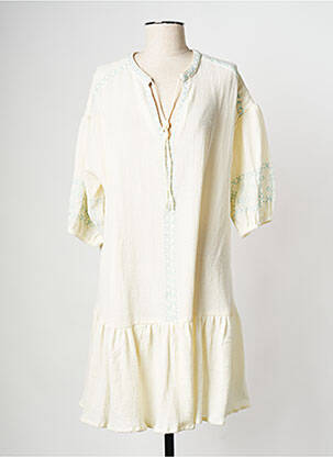 Robe courte col v beige B.YOUNG femme