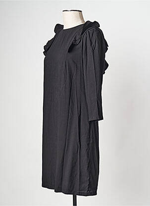 Robe courte col rond beige SEE U SOON femme