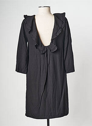 Robe courte col rond beige SEE U SOON femme
