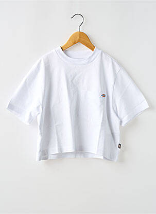 T-shirt col rond blanc DICKIES femme