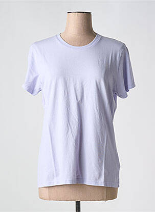 T-shirt col rond rose COLORFUL STANDARD femme