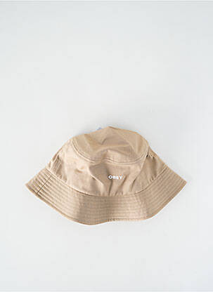 Chapeau beige OBEY homme