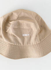 Chapeau beige OBEY pour homme seconde vue