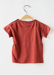T-shirt rouge PETIT BATEAU pour garçon seconde vue