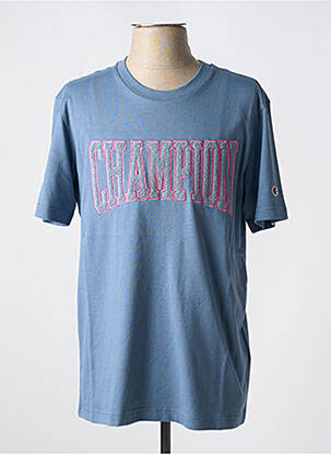 T-shirt bleu CHAMPION pour homme
