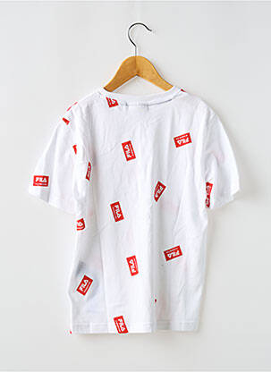 T-shirt col rond blanc FILA fille