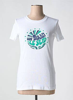 T-shirt blanc LA PETITE FRANCAISE pour femme