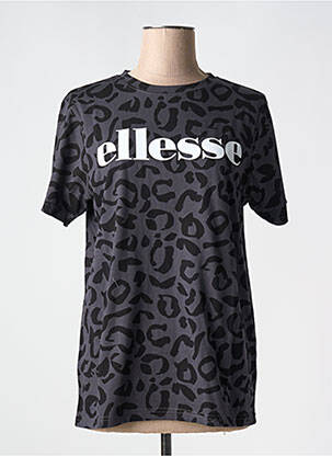 T-shirt col rond noir ELLESSE femme
