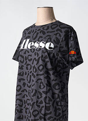 T-shirt col rond noir ELLESSE femme