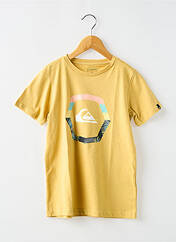 T-shirt jaune QUIKSILVER pour garçon seconde vue