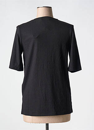 T-shirt col rond noir NA-KD femme