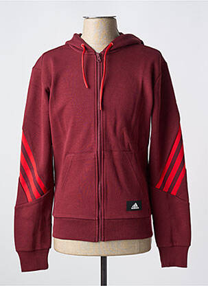Gilet manches longues rouge ADIDAS homme