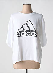 T-shirt blanc ADIDAS pour femme seconde vue