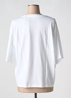 T-shirt col rond blanc ADIDAS femme