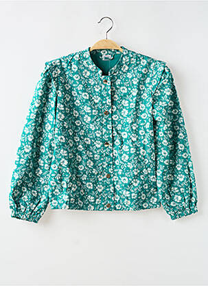 Blouson col rond vert TAPE À L'OEIL fille