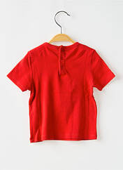 T-shirt rouge PETIT BATEAU pour garçon seconde vue