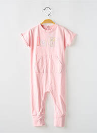 Combi-pantalon col rond rose LEVIS fille