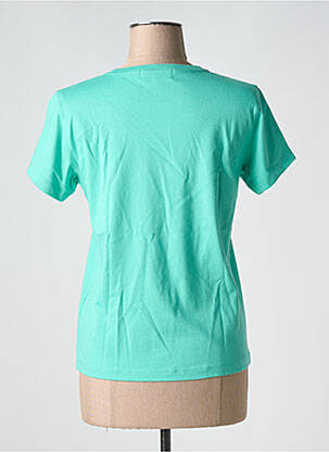 T-shirt col rond vert MAISON LABICHE femme