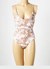 Maillot de bain 1 pièce beige PIECES pour femme seconde vue