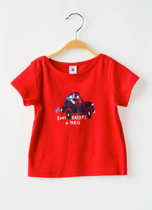 T-shirt rouge PETIT BATEAU pour fille