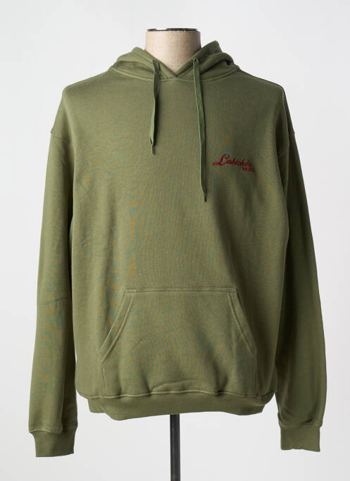Sweat-shirt à capuche vert MAISON LABICHE pour homme